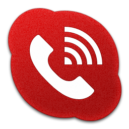 Skype Phone Alt Red Icon 256x256 png